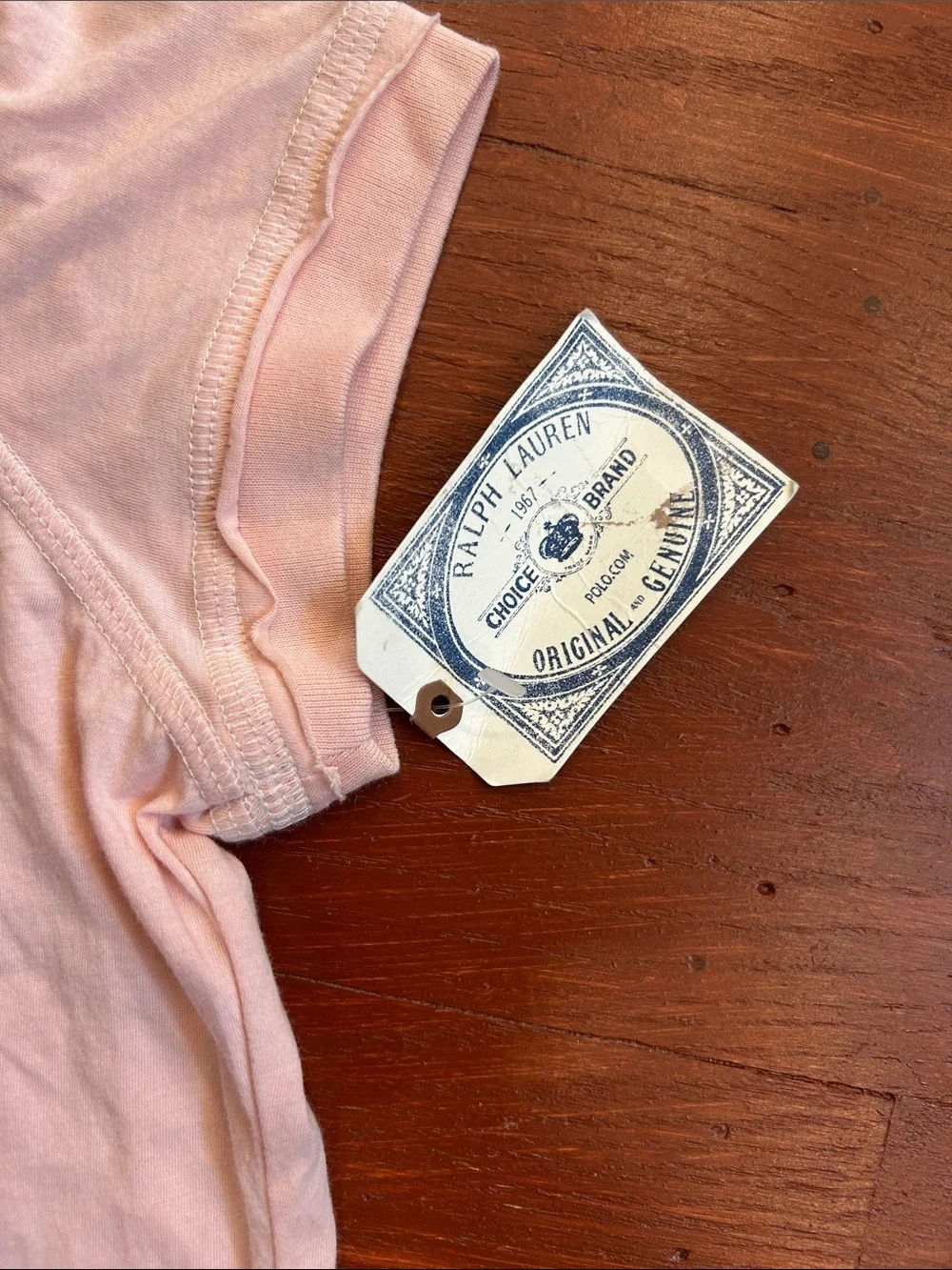 Ralph Lauren Light Pink Short Sleeve Girls Tee